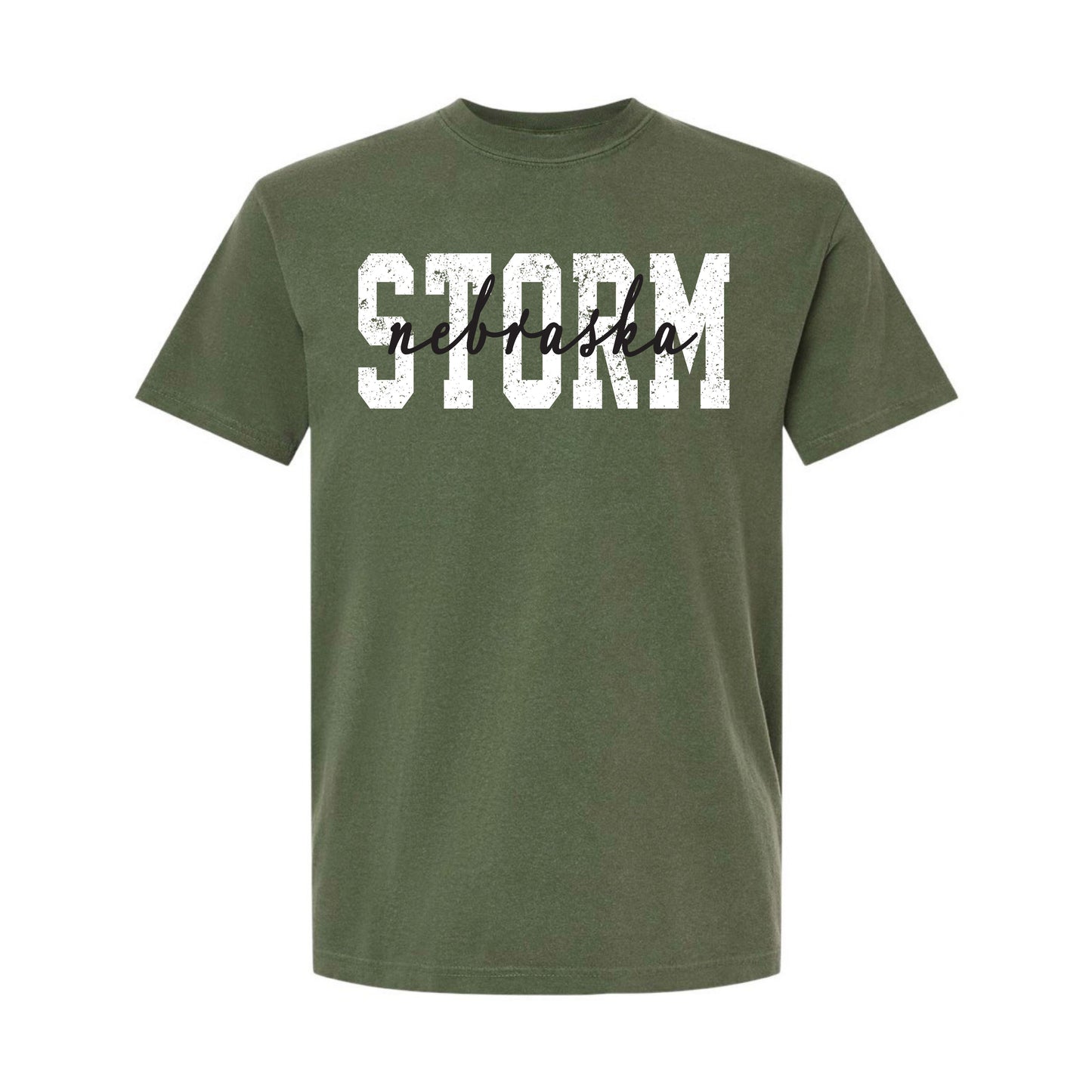 STORM LAYERED Dark Olive Tee [ADULT]