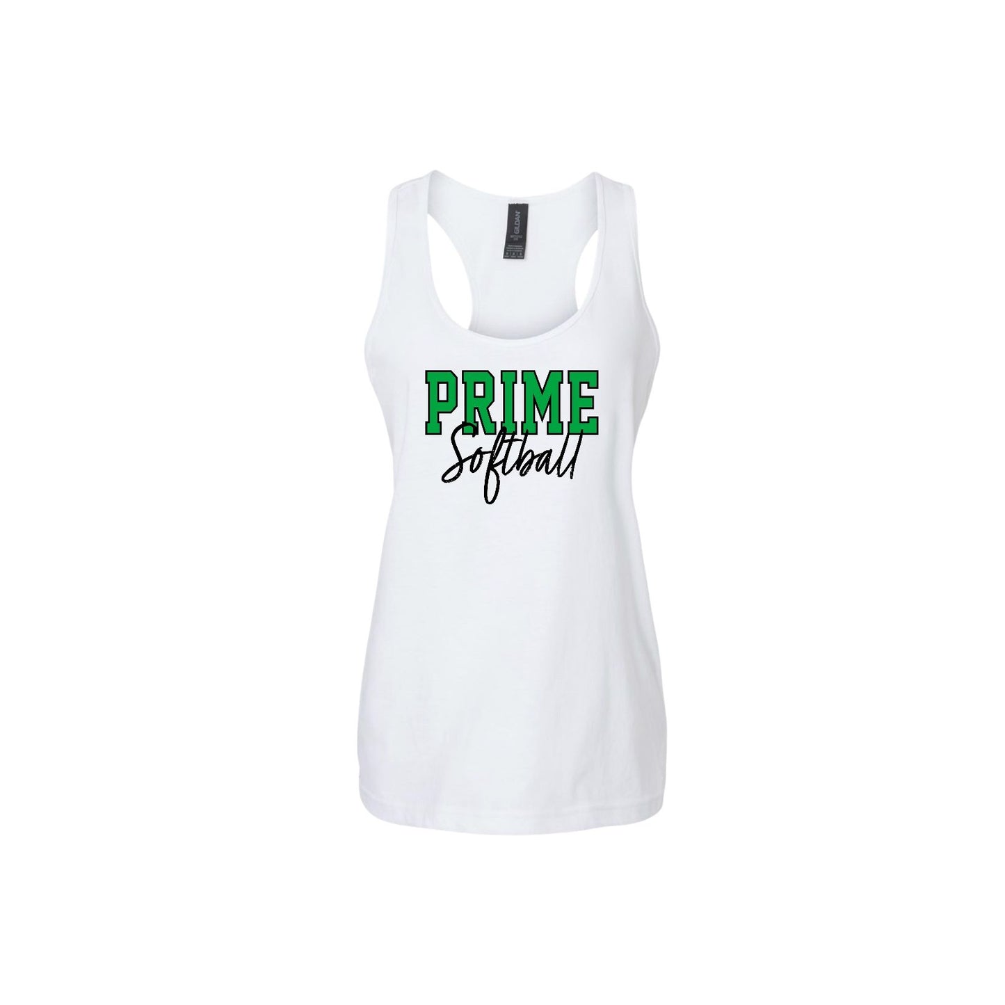 PRIME OUTLINE Women's White Tank Top [ADULT]