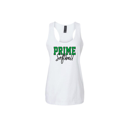 PRIME OUTLINE Women's White Tank Top [ADULT]