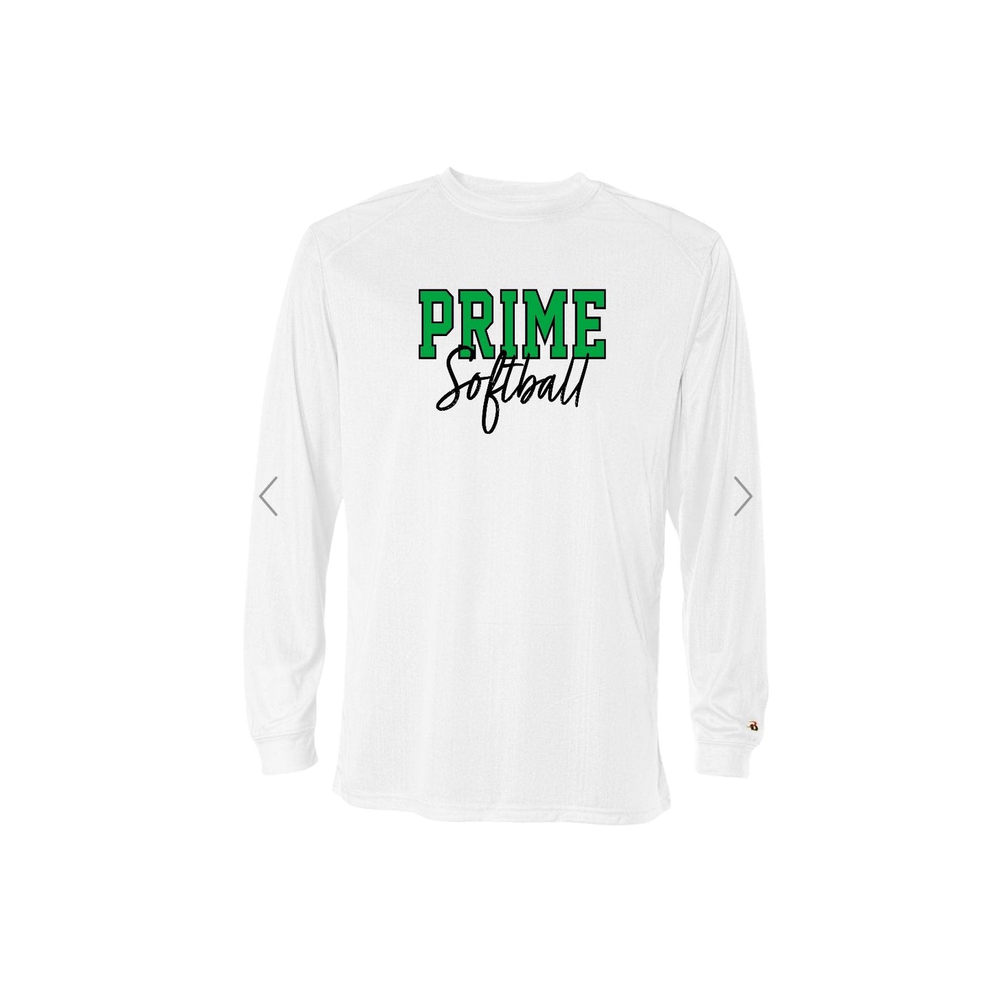 PRIME OUTLINE White Sport Long Sleeve [ADULT]