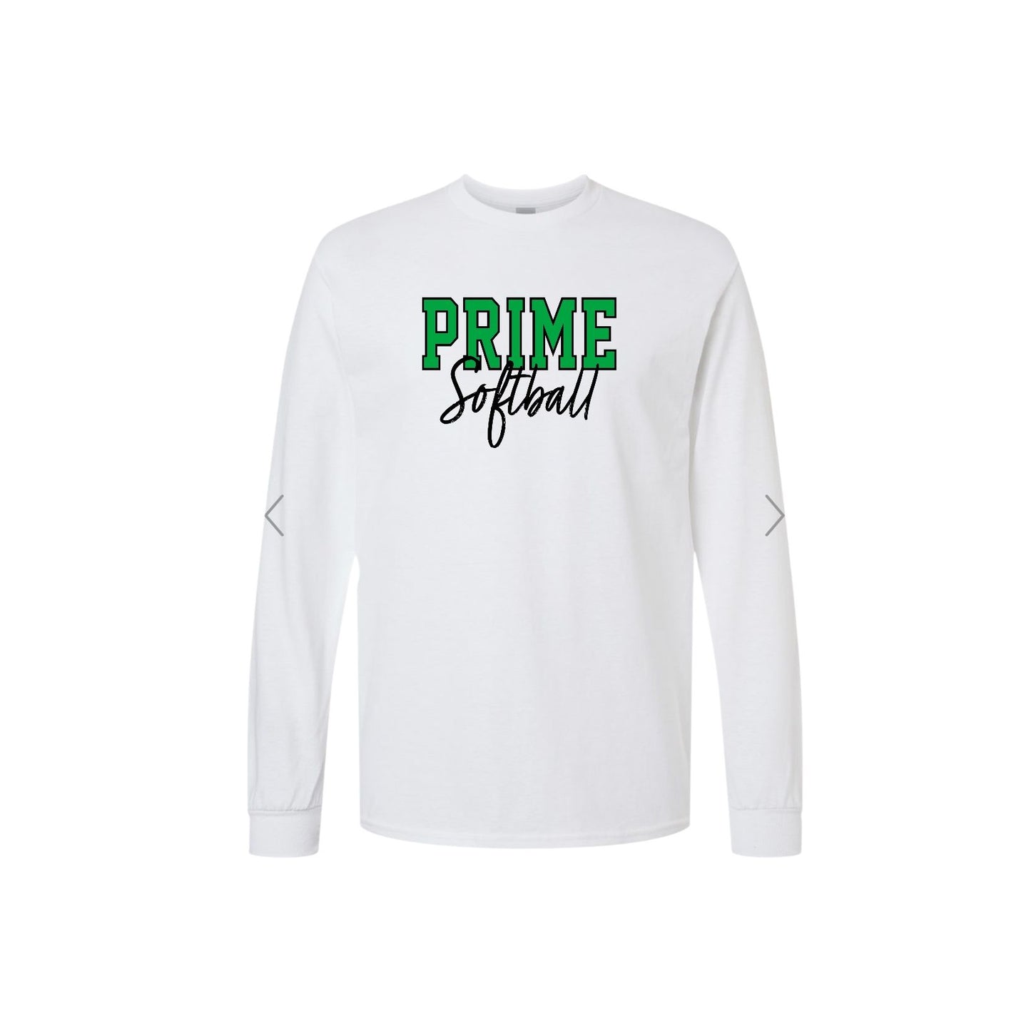 PRIME OUTLINE White Long Sleeve [YOUTH]