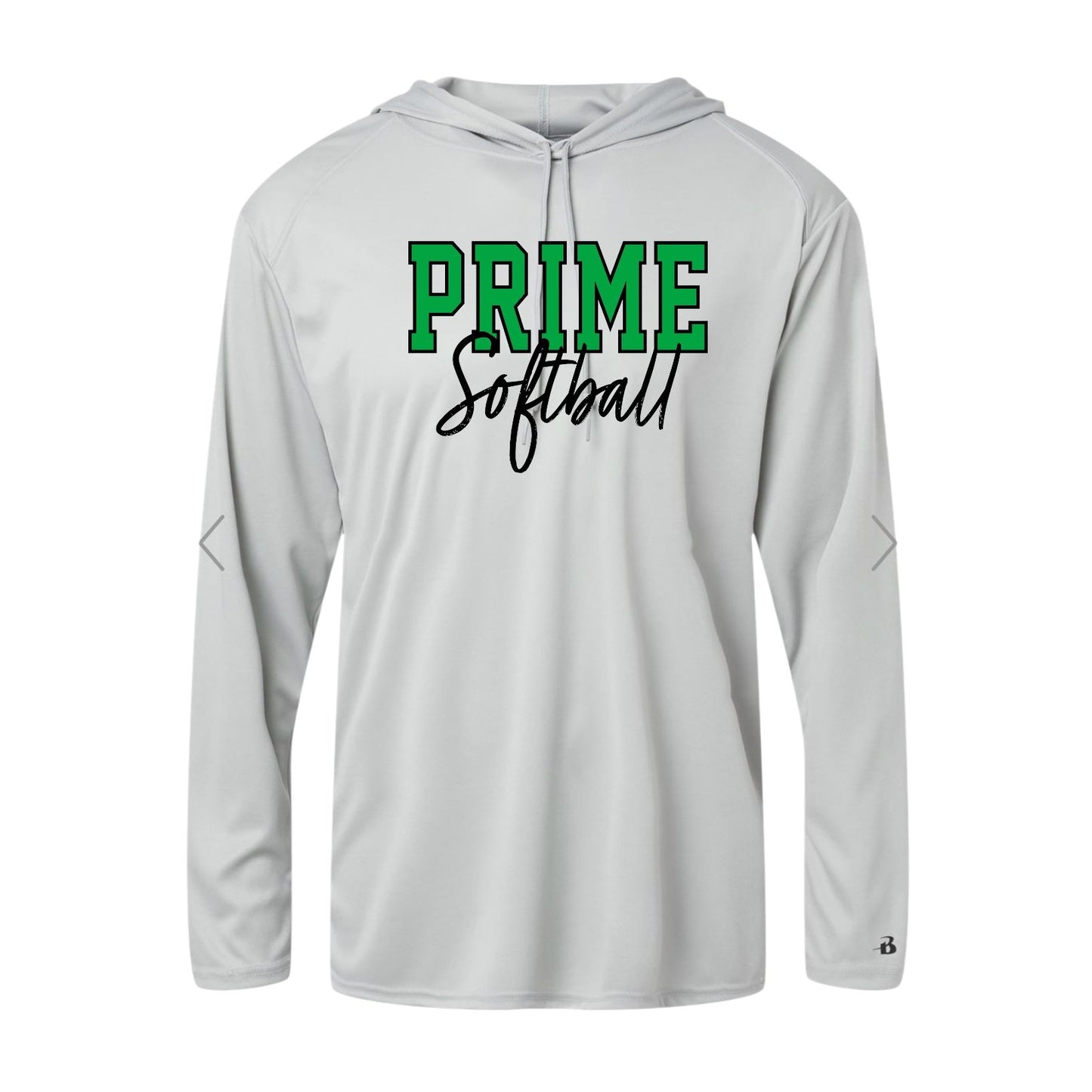 PRIME OUTLINE Silver Long Sleeve with Hood [ADULT]