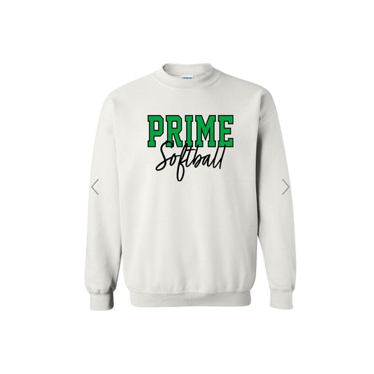 PRIME OUTLINE White Crewneck [ADULT]