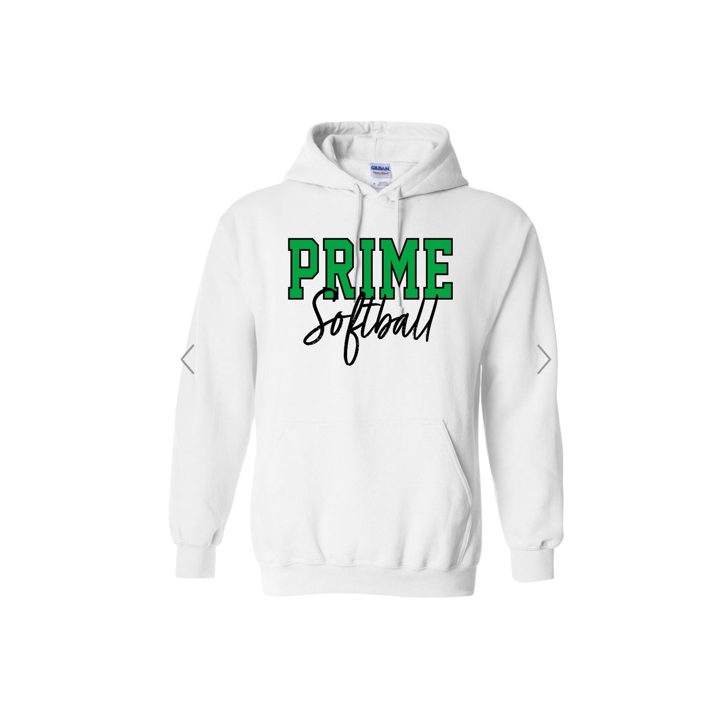 PRIME OUTLINE White Hoodie [ADULT]
