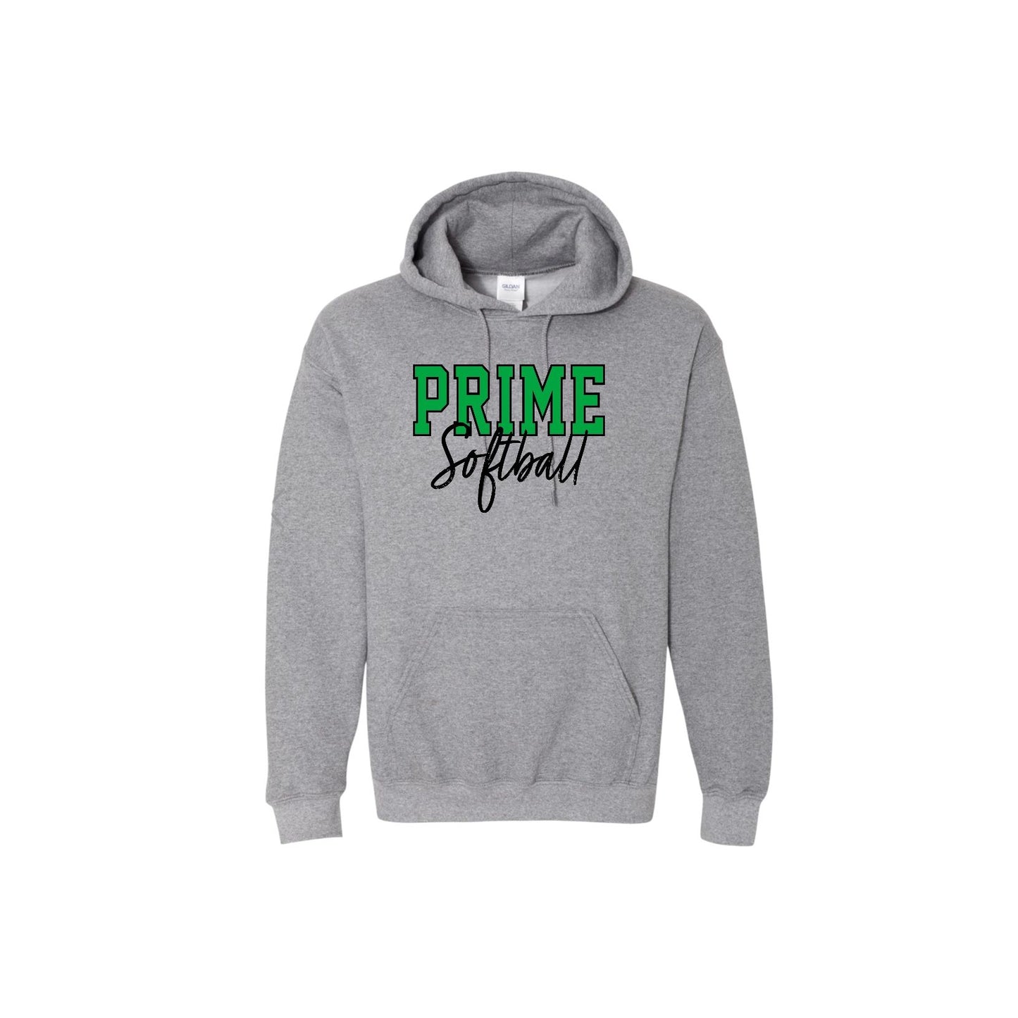PRIME OUTLINE Heather Grey Hoodie [ADULT]