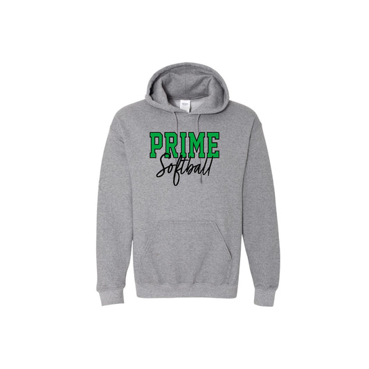PRIME OUTLINE Heather Grey Hoodie [YOUTH]