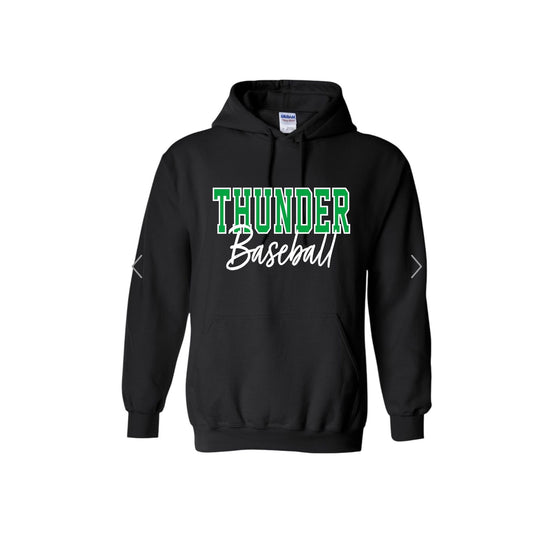 THUNDER OUTLINE Black Hoodie [ADULT]