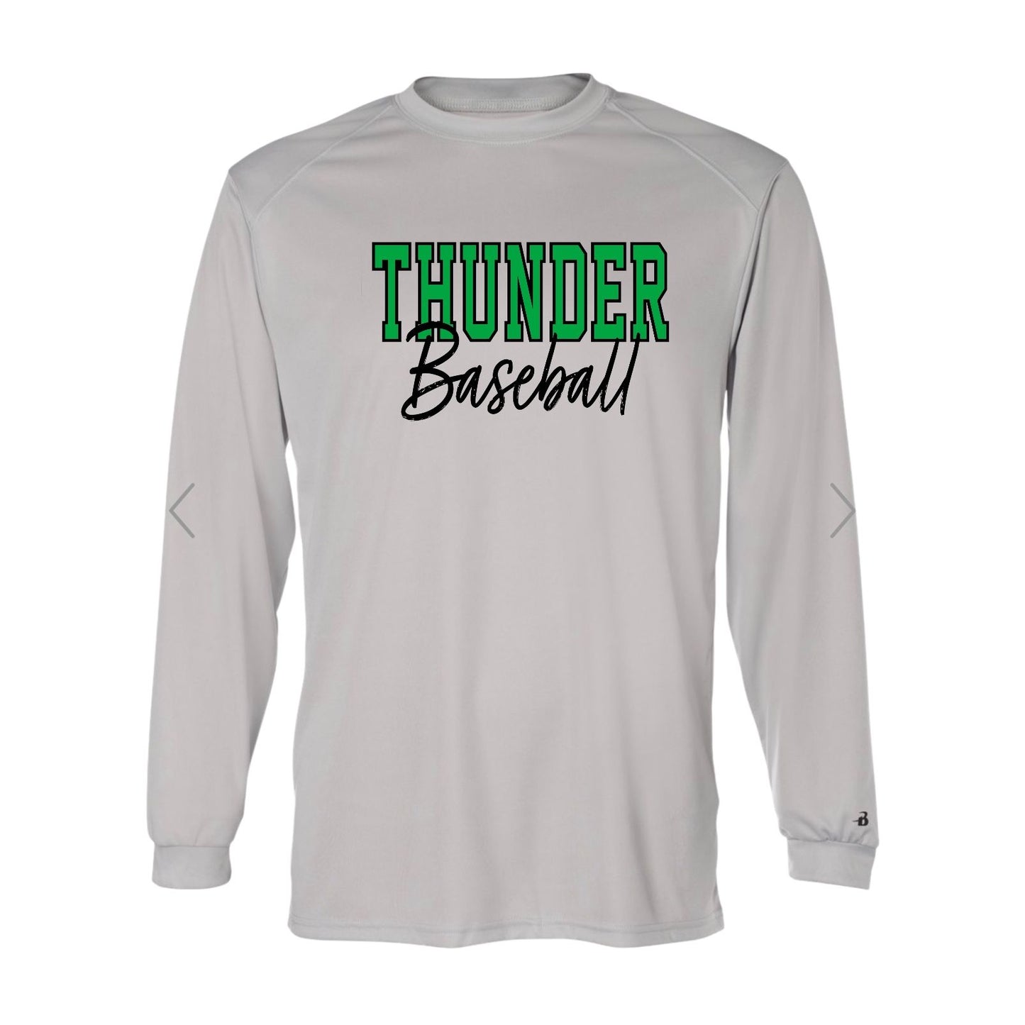 THUNDER OUTLINE Grey Sport Long Sleeve [ADULT]
