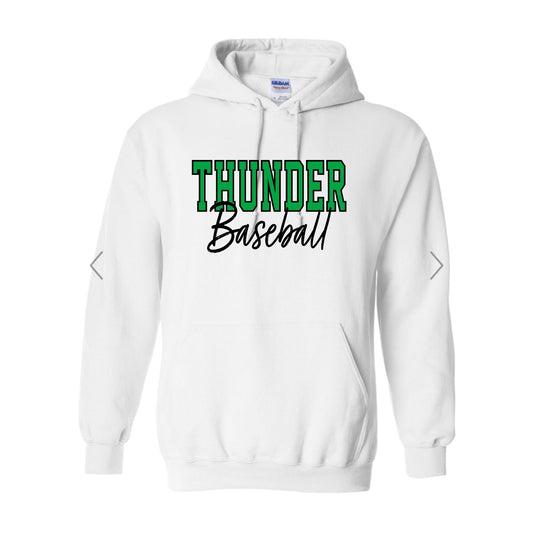 THUNDER OUTLINE White Hoodie [ADULT]