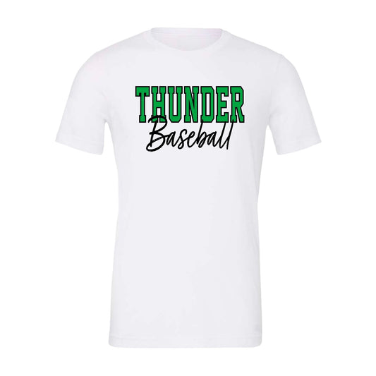 THUNDER OUTLINE White Tee [ADULT]