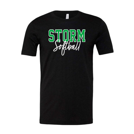 STORM OUTLINE Black Tee [ADULT]