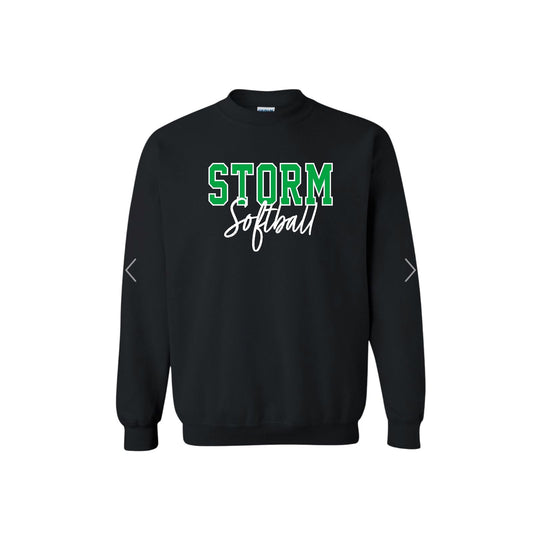 STORM OUTLINE Black Crewneck [ADULT]