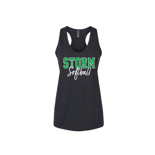 STORM OUTLINE Women's Black Tank Top [ADULT]