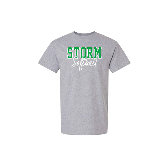 STORM OUTLINE Sport Grey Cotton Tee [ADULT]