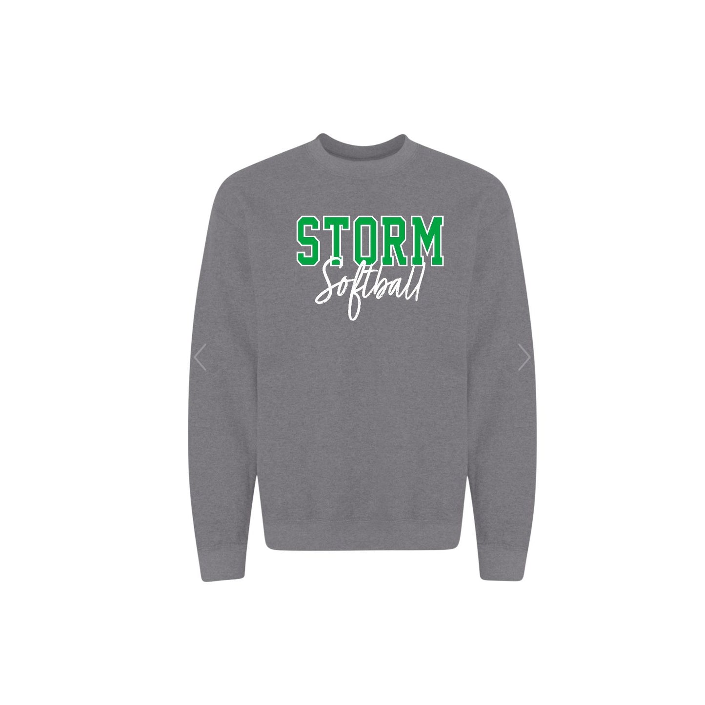 STORM OUTLINE Heather Grey Crewneck [ADULT]