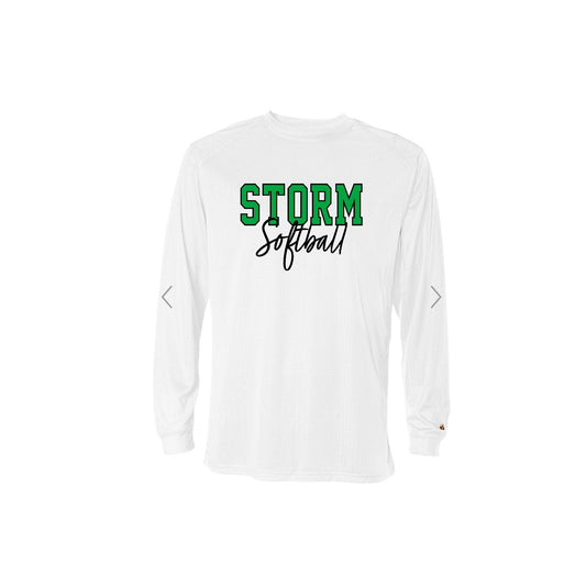STORM OUTLINE White Sport Long Sleeve [ADULT]