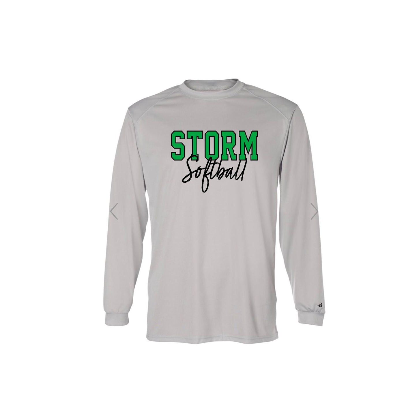 STORM OUTLINE Grey Sport Long Sleeve [ADULT]