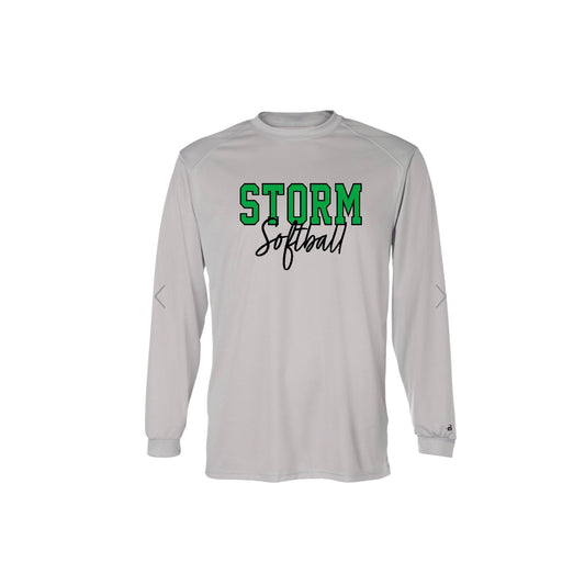 STORM OUTLINE Grey Sport Long Sleeve [ADULT]