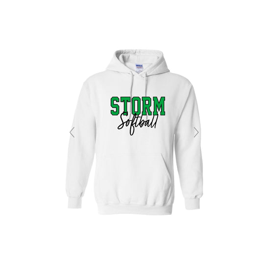 STORM OUTLINE White Hoodie [ADULT]