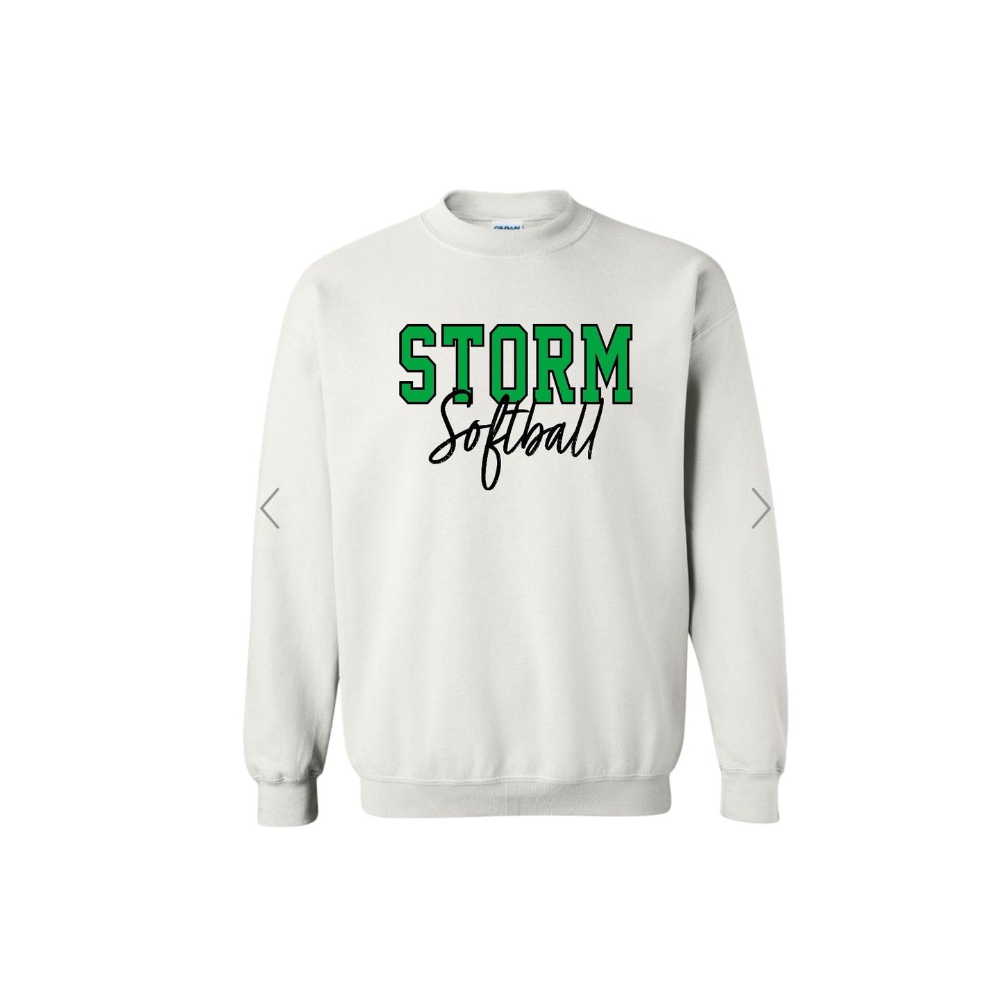 STORM OUTLINE White Crewneck [ADULT]