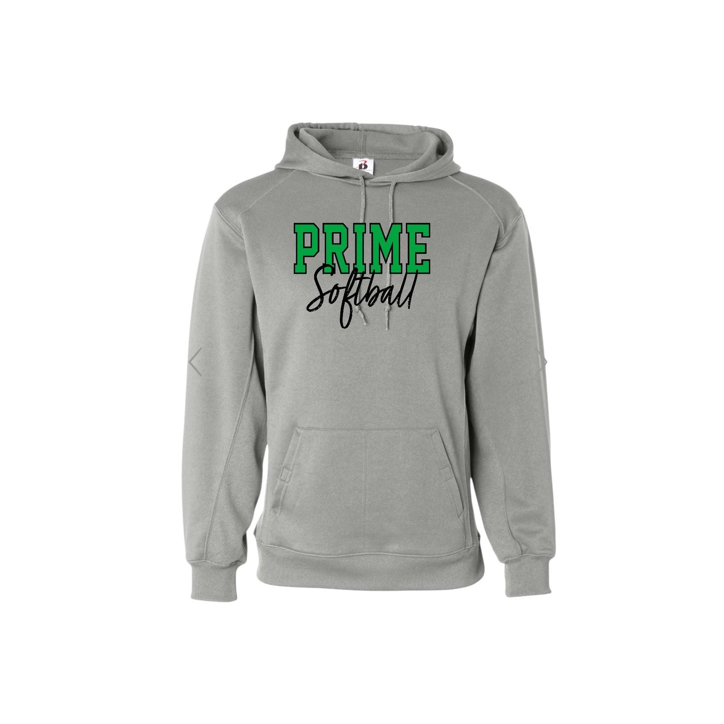 PRIME OUTLINE Grey Sport Performance Hoodie [ADULT]