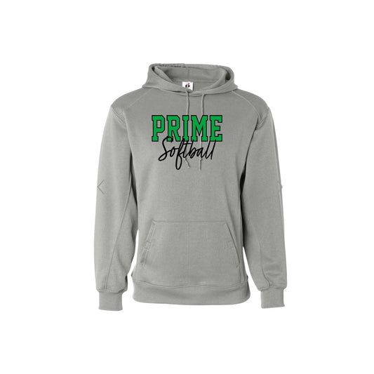 PRIME OUTLINE Grey Sport Performance Hoodie [ADULT]