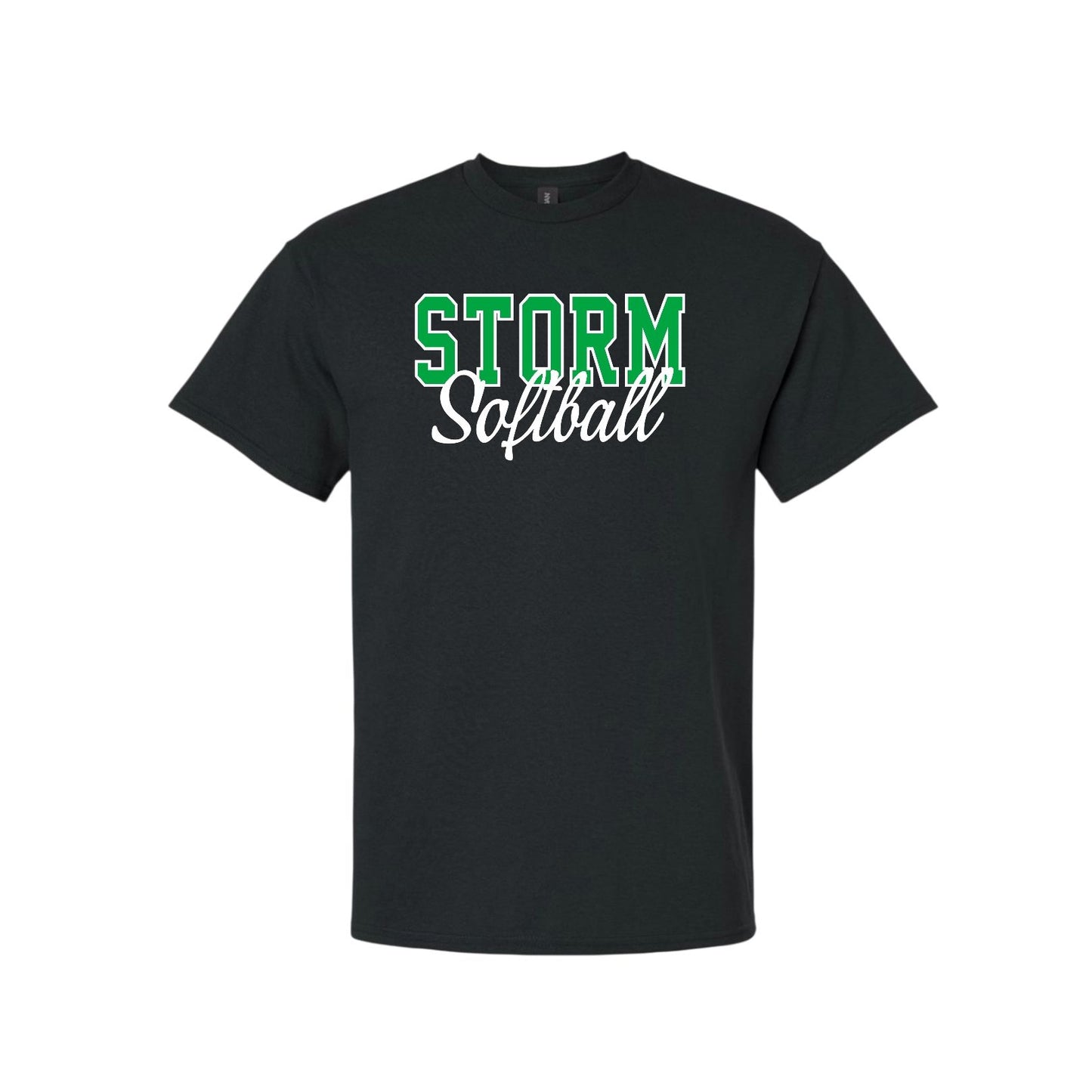 STORM OUTLINE Black Cotton Tee [YOUTH]