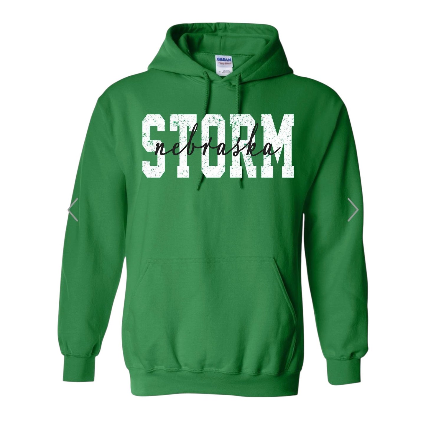 STORM LAYERED Green Hoodie [ADULT]