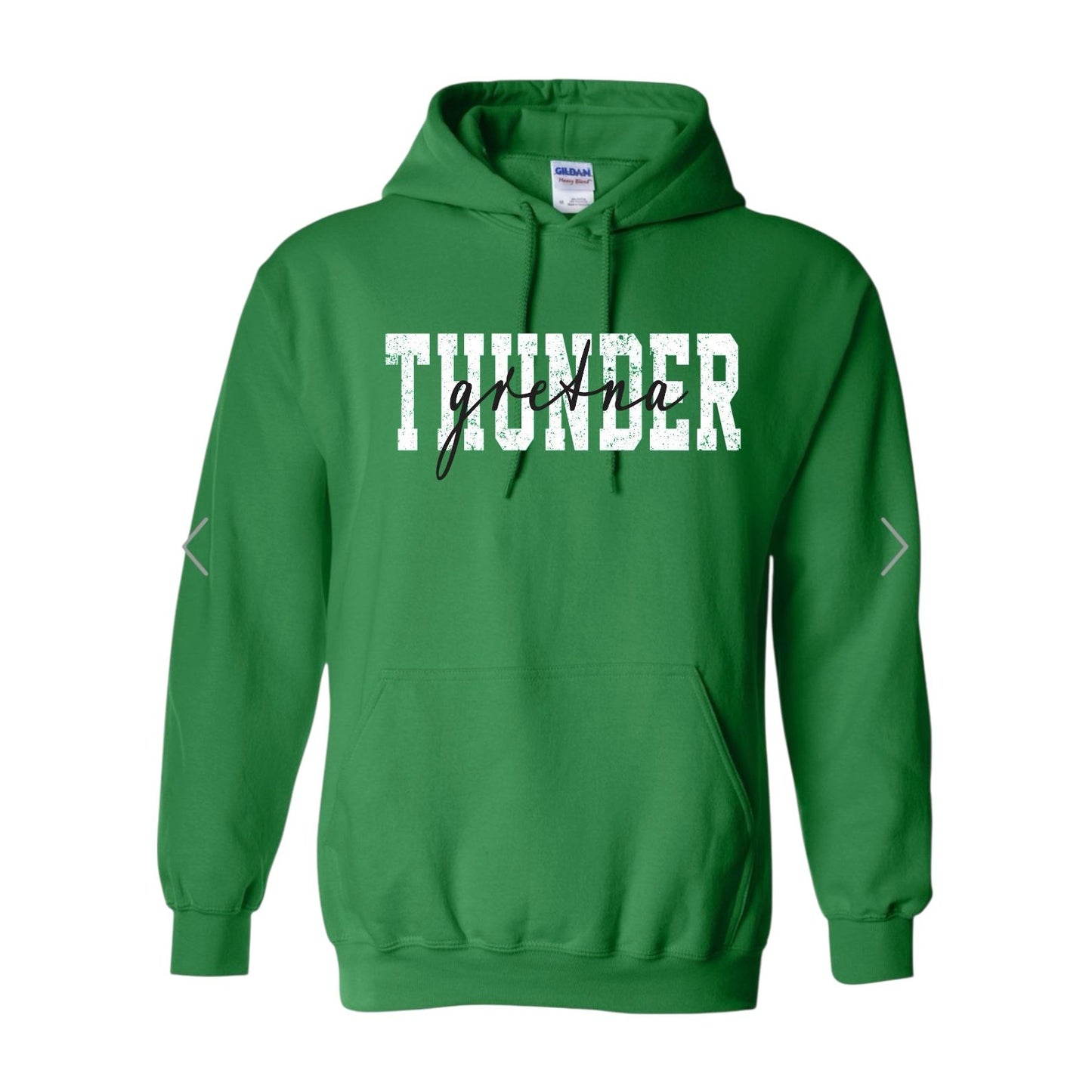 THUNDER LAYERED Green Hoodie [ADULT]