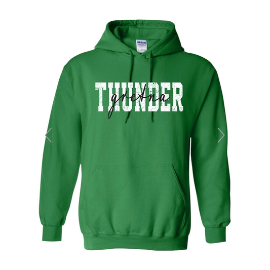 THUNDER LAYERED Green Hoodie [ADULT]